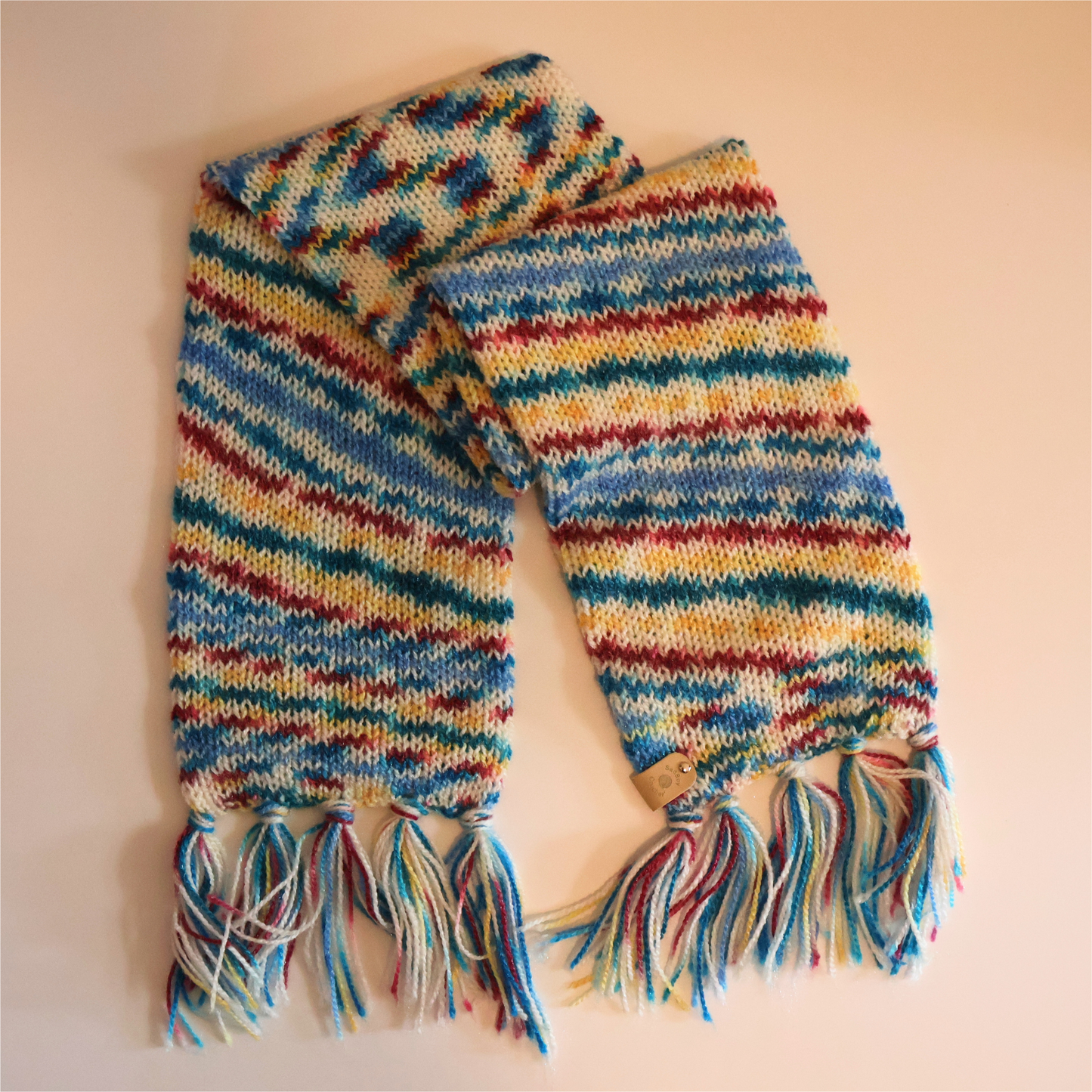 Blueberry Trifle Knit Scarf
