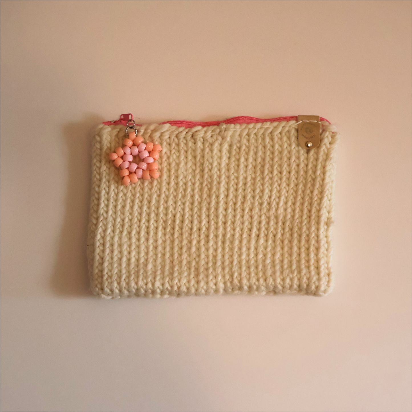 White Zip Pouch