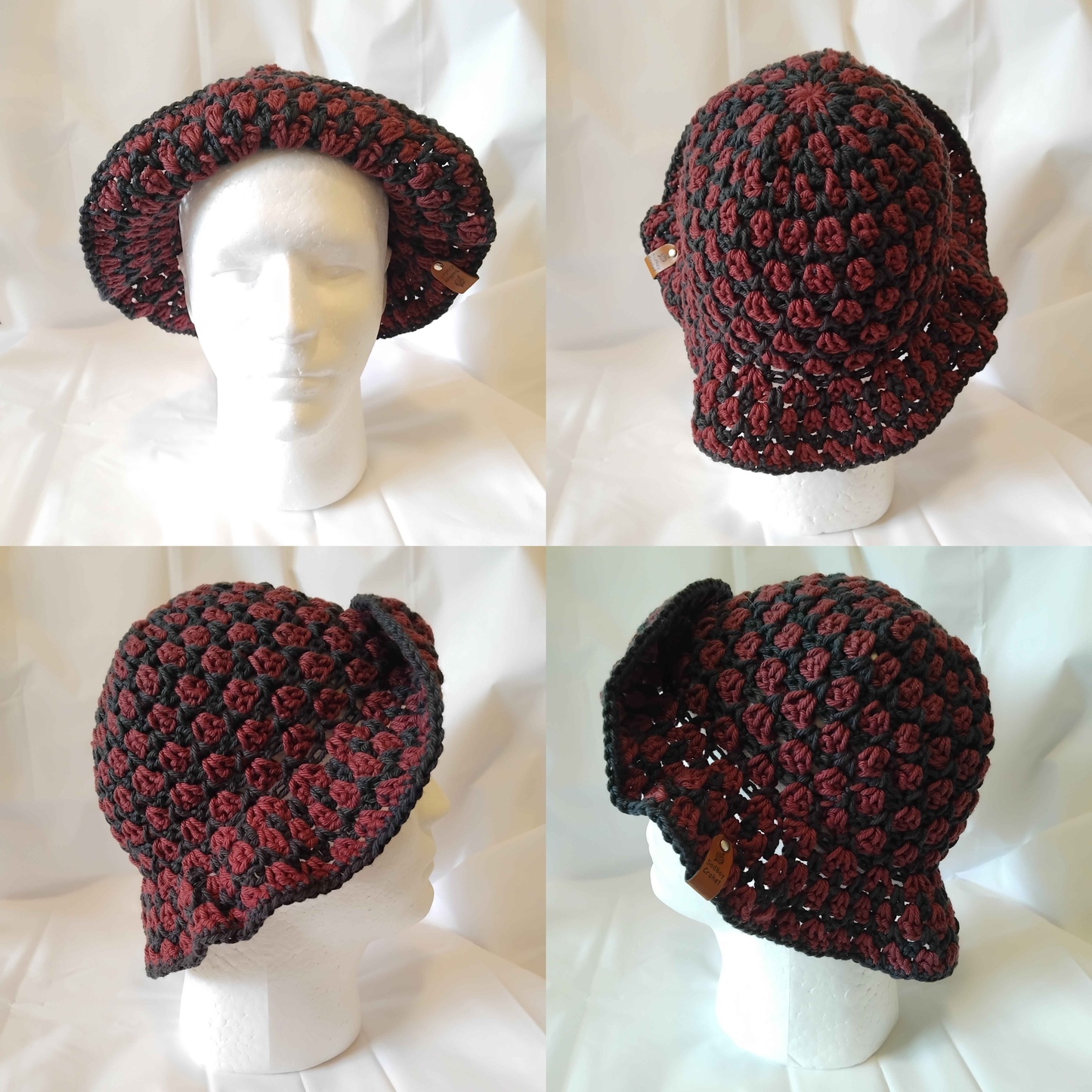 Jet Black and Port Bucket Hat