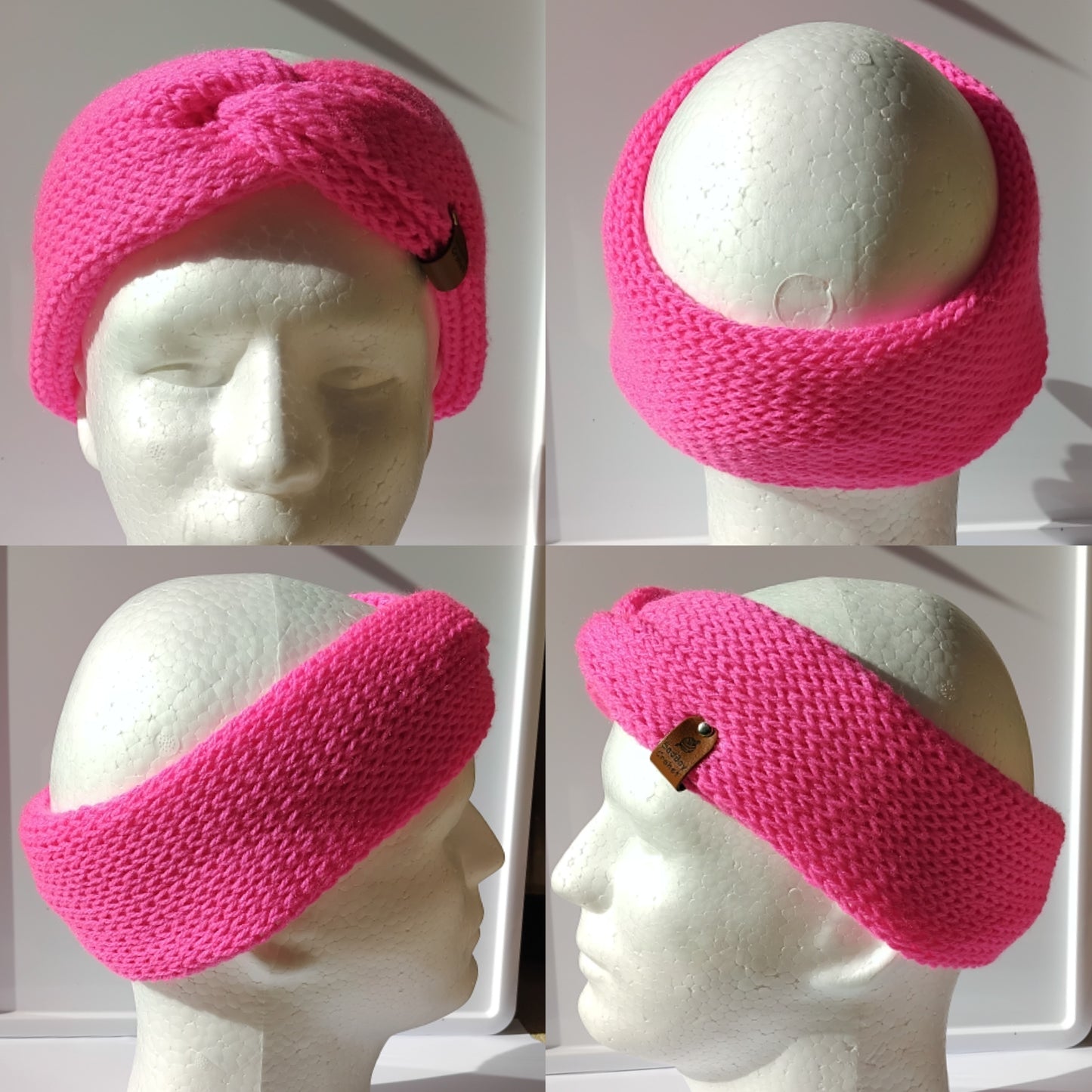 Neon Pink Twisted Headband