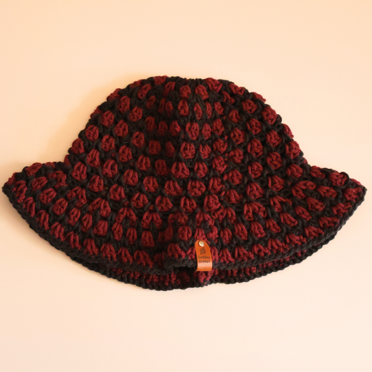 Jet Black and Port Bucket Hat