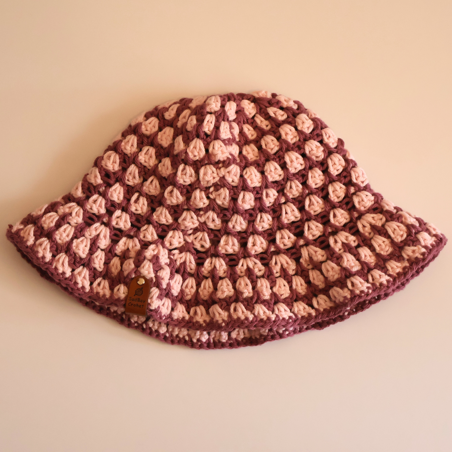 Mulberry and Pink Bucket Hat