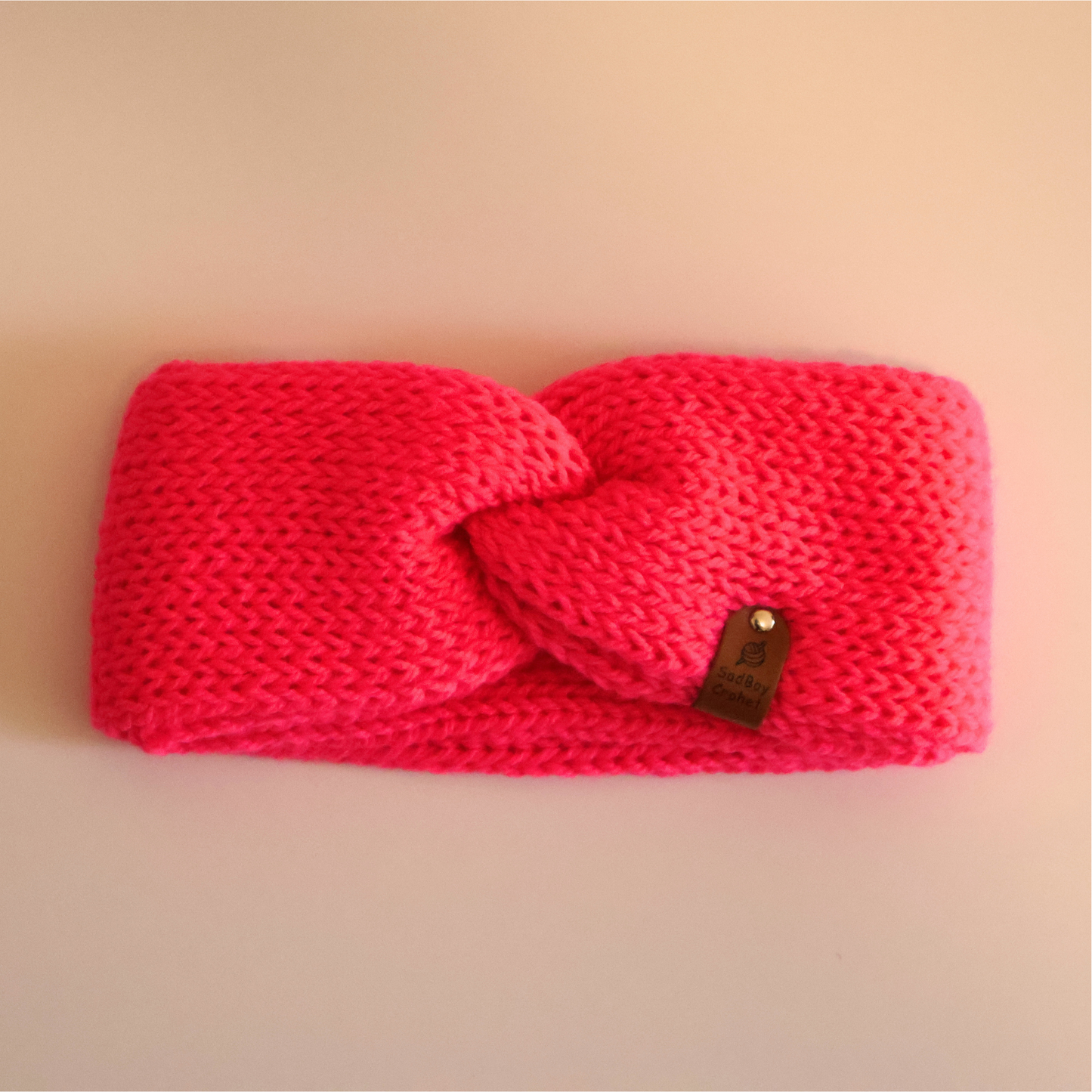 Neon Pink Twisted Headband