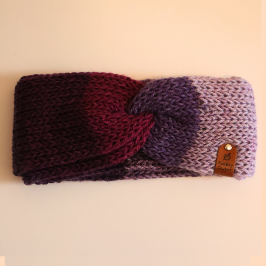 Purple Twisted Headband
